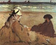 Edouard Manet On the Beach oil on canvas